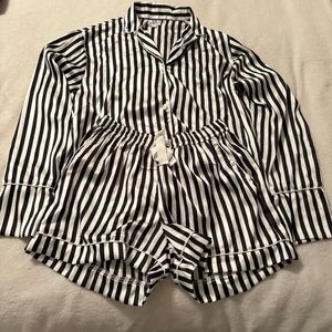 SS Weddings Striped Pajama Set